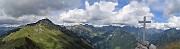 75 Vista panoramica dal Pizzo Badile verso le alte cime orobiche di Val Brembana